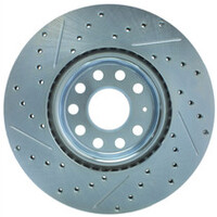 StopTech Select Sport 06-17 Volkswagen Jetta Slotted & Drilled Front Right Rotor