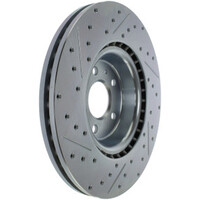 StopTech Select Sport 14-19 Audi A4i Slotted and Drilled Left Rear Rotor