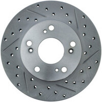 StopTech Select Sport 06-11 Honda Civic DX/EX/LX Slotted and Drilled Right Front Rotor