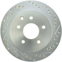 StopTech Select Sport Nissan Slotted and Drilled Left Rear Rotor