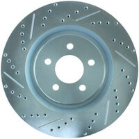 StopTech Select Sport 07-10 Ford Shelby Slotted and Drilled Left Rotor