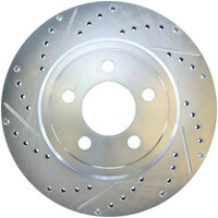 StopTech Select Sport 2011-2012 Dodge Challenger RT Drilled and Slotted Rear Left Brake Rotor