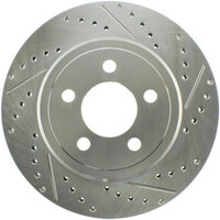 StopTech Select Sport 2011-2012 Dodge Challenger RT Drilled and Slotted Rear Right Brake Rotor