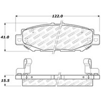 StopTech 87-92 Mitsubishi Galant Street Select Rear Brake Pads