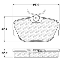 StopTech 87-93 Saab 900 Street Select Brake Pads Front - Rear