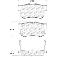 StopTech Street Select Brake Pads - Front/Rear