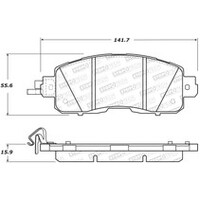 StopTech Nissan Altima Street Select Brake Pads