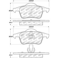 StopTech Street Select Brake Pads w/ Hardware Front - 01-09 Volvo S60