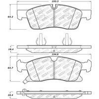 StopTech 05-10 Jeep Grand Cherokee Street Select Rear Brake Pads