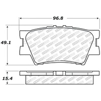 StopTech Street Select Brake Pads - Rear