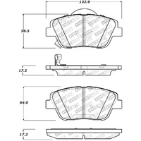 StopTech 09-15 Hyundai Sonata Street Select Front Brake Pads