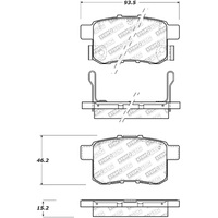 StopTech 11-17 Honda Accord Street Select Rear Brake Pads