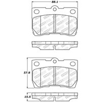 StopTech Street Select Brake Pads w/Hardware - Rear