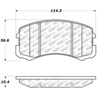 StopTech 13-17 Mitsubishi Outlander Sport Street Select Rear Brake Pads