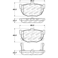 StopTech Street Touring Hyundai Elantra/Tiburon / Kia Spectra Rear Brake Pads