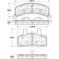 StopTech Street Touring 88-91 GMC/Chevy C1200/C2500/K1500/K2500 Front Brake Pads