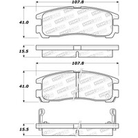 StopTech Street Touring 4/89-99 Mitsubishi Eclipse GST Rear Brake Pads