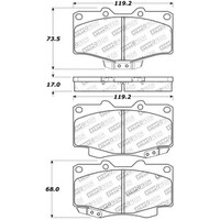 StopTech Street Touring 95-09 Toyota 4Runner/Tacoma/Hilux Front Brake Pads