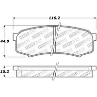 StopTech Street Brake Pads - Rear