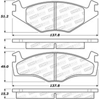 StopTech 85-93 Volkswagen Cabriolet Street Performance Front Brake Pads