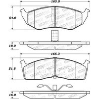 StopTech Street Brake Pads - Rear