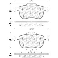 StopTech Street Touring 01-09 Volvo S60 / 99-06 S80 / 01-07 V70/V70R Front Brake Pads