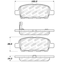 StopTech Street Touring 6/02-08 350z / 01-08 G35 Rear Brake Pads