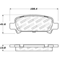 StopTech Street Touring 03-09 350Z Rear Brake Pads