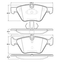 StopTech Street Touring 11-12 BMW Z4 (E86) Front Brake Pads