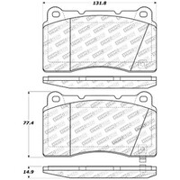 StopTech Street Touring 04-07 STi / 03-06 Evo / 08-10 Evo Front Brake Pads