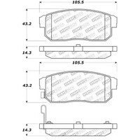 StopTech Street Touring 04-07 RX-8 Rear Pads