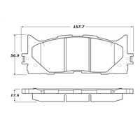 StopTech Street Touring 16-17 Toyota Camry Front Brake Pads