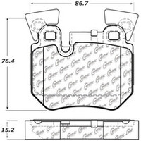 StopTech Street Touring 08-09 BMW 128i/135i Coupe Front Brake Pads