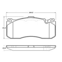 StopTech Street Touring 08-09 BMW 128i/135i Coupe Rear Brake Pads