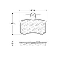 StopTech Performance 96-2/97 Audi A4 / 96-01 A4 Quattro / 95-98 A6 Rear Brake Pads