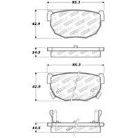 StopTech Performance 89-98 240SX Rear Brake Pads