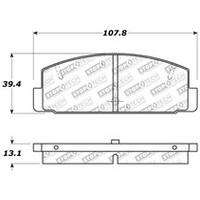 StopTech Performance 89-95 Mazda RX7 / 03-05 Mazda 6 Rear Brake Pads