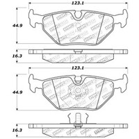 StopTech Performance 87-99 BMW M3 / 89-93 M5 / 98-02 Z3 Rear Street Performance Brake Pads