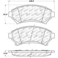 StopTech Sport Brake Pads w/Shims and Hardware - Front