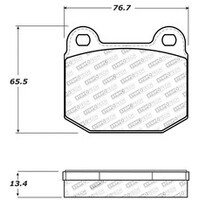 StopTech Performance 05-06 Lotus Exige Rear Brake Pads