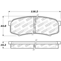 StopTech Performance 96-09 Lexus GX 470/LX 450/LX 470/LX 570 Rear Brake Pads