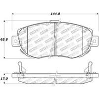 StopTech Performance 00-05 Lexus IS 250/300/350 / 02-09 SC 300/400/430 Front Brake Pads