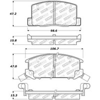 StopTech Performance 1/90-95/00-05 Toyota MR2/Spyder Rear Brake Pads