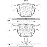 StopTech Performance 00-04 BMW M5 E39 / 00-06 X5 / 03-05 Range Rover HSE Front Brake Pads