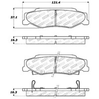 StopTech Performance 04-08 Cadillac XLR/XLR-V / 97-10 Chevrolet Corvette Rear Brake Pads