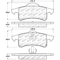 StopTech Sport Brake Pads w/Shims and Hardware