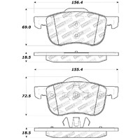 StopTech Performance 01-09 Volvo S60 / 99-06 S80 / 01-07 V70/V70R Front Brake Pads