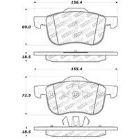 StopTech Performance 01-09 Volvo S60 / 99-00 S70 / 99-06 S80 / 99-07 V70/V70R Rear Brake Pads