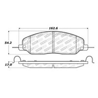 StopTech Performance 05-09 Ford Mustang Cobra/Mach 1 V6/GT / 10 Shelby/Shelby GT Rear Brake Pads