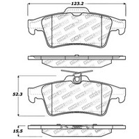 StopTech Performance 07-09 Mazdaspeed3 / 06-07 Mazdaspeed6 / 06-07 Mazda3 Rear Brake Pads